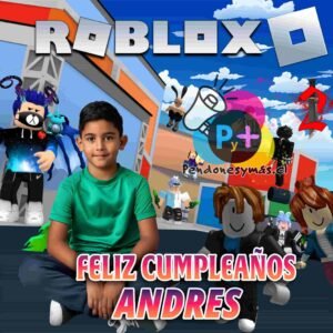 Pendón Cumpleaños Roblox