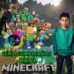 Pendón Cumpleaños Minecraft