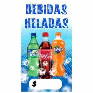 Mini Pendón bebidas medio