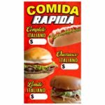 Mini Pendón de comida rápida