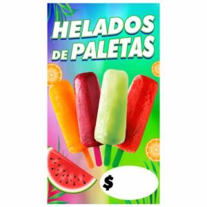 Mini Pendón helados de paleta