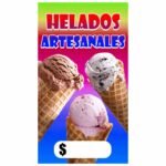 Mini Pendón helados artesanales