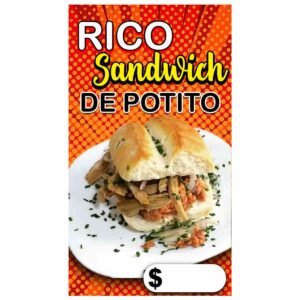 Mini Pendón sandwich de potito