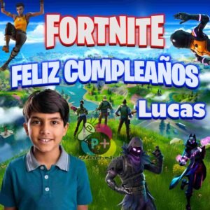 Pendón Cumpleaños Fornite