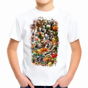 Polera Infantil Brainrot Italiano – Personajes Animados Divertidos