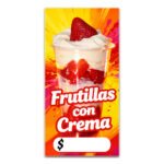 Pendón de Frutillas con Crema 50x100 cm